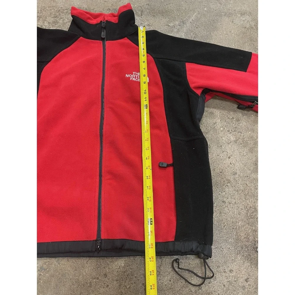 The North Face Jacket Mens Medium Red Black Summit Series Windstopper Fleece - Picture 15 of 16